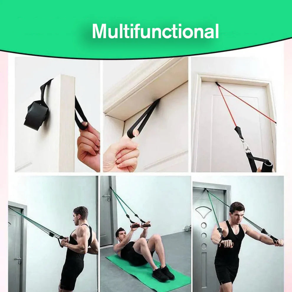 11-in-1 Home Gym Resistance Bands | Portable Fitness Training Set