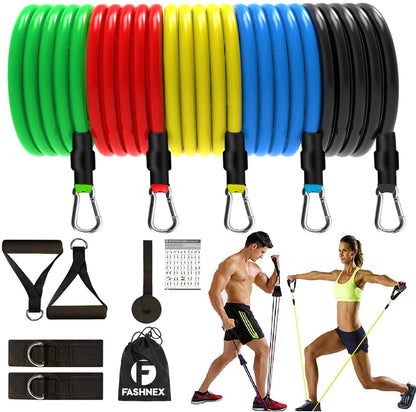 11-in-1 Home Gym Resistance Bands | Portable Fitness Training Set