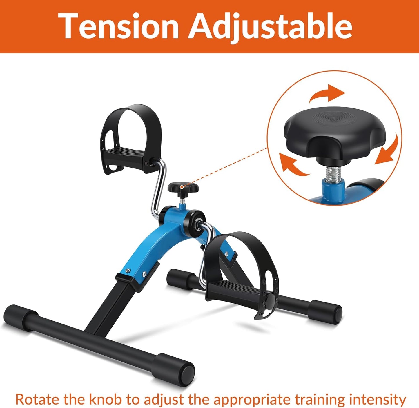 Portable Mini Exercise Cycle | Adjustable & Non-Skid Design