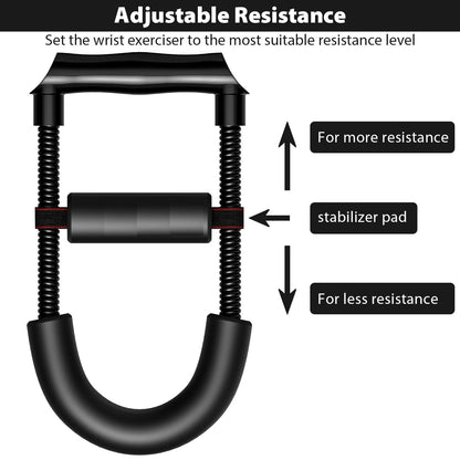 Adjustable Wrist & Forearm Strengthener – Grip Trainer