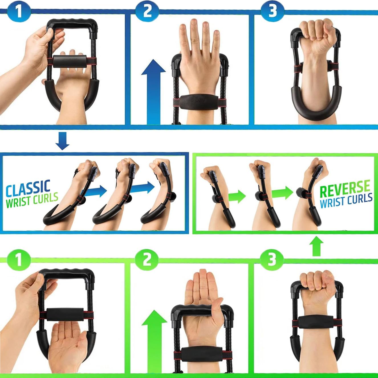 Adjustable Wrist & Forearm Strengthener – Grip Trainer